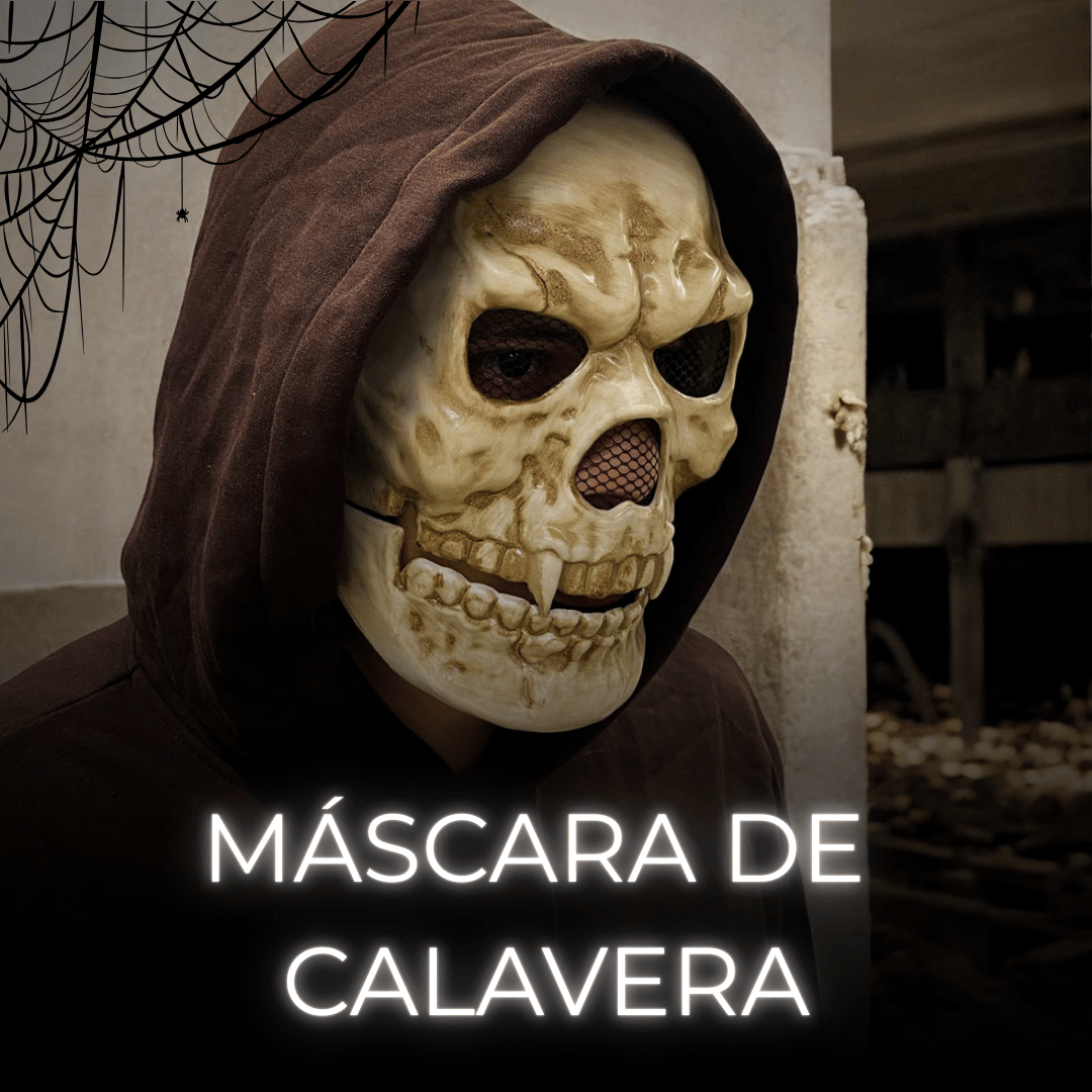 Mascara Calavera con Mandíbula Movible