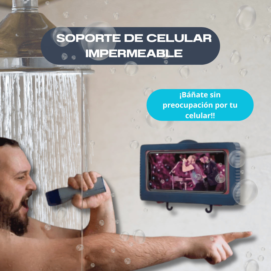 Soporte De Celular Impermeable Giro 360°