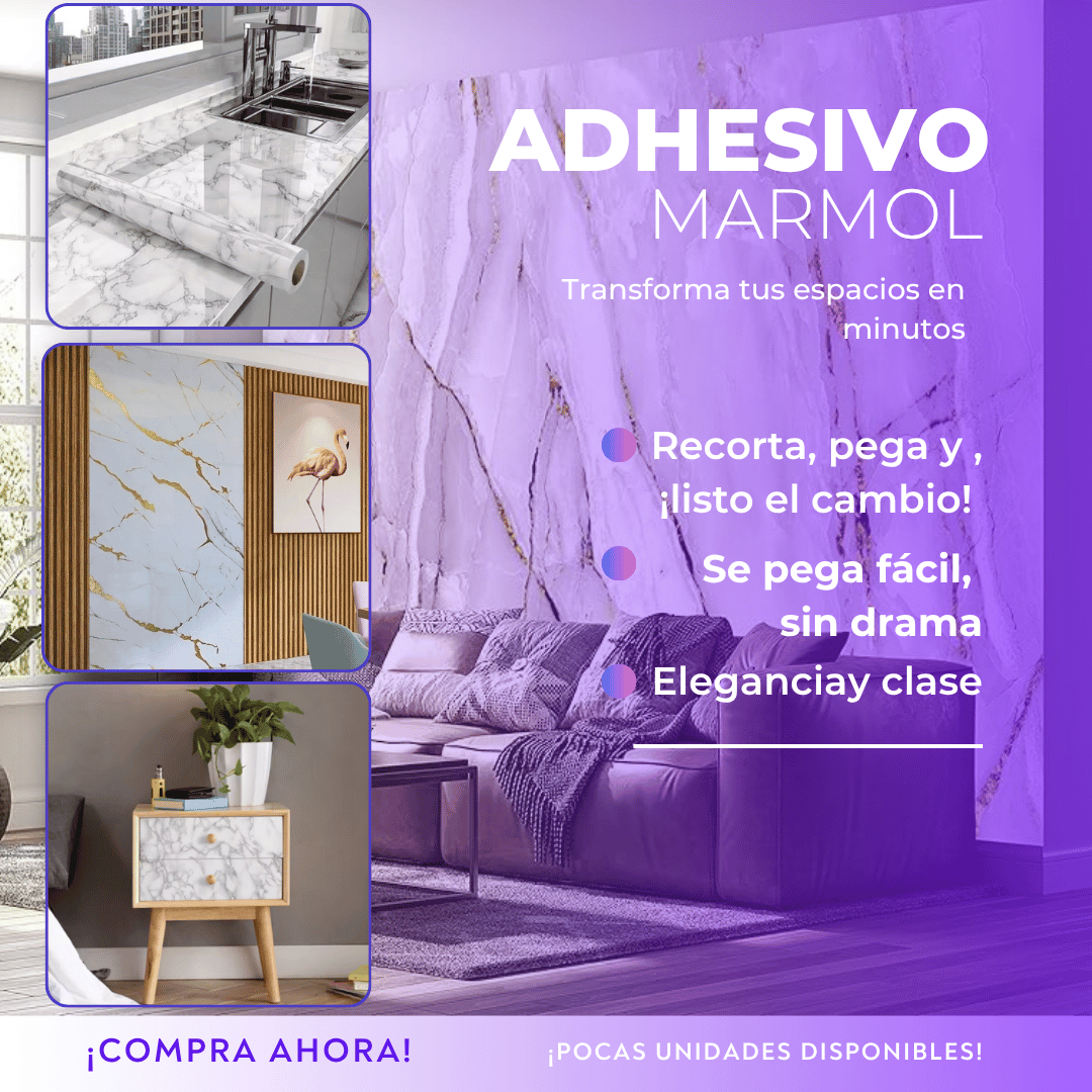 Papel Adhesivo Tipo Marmol
