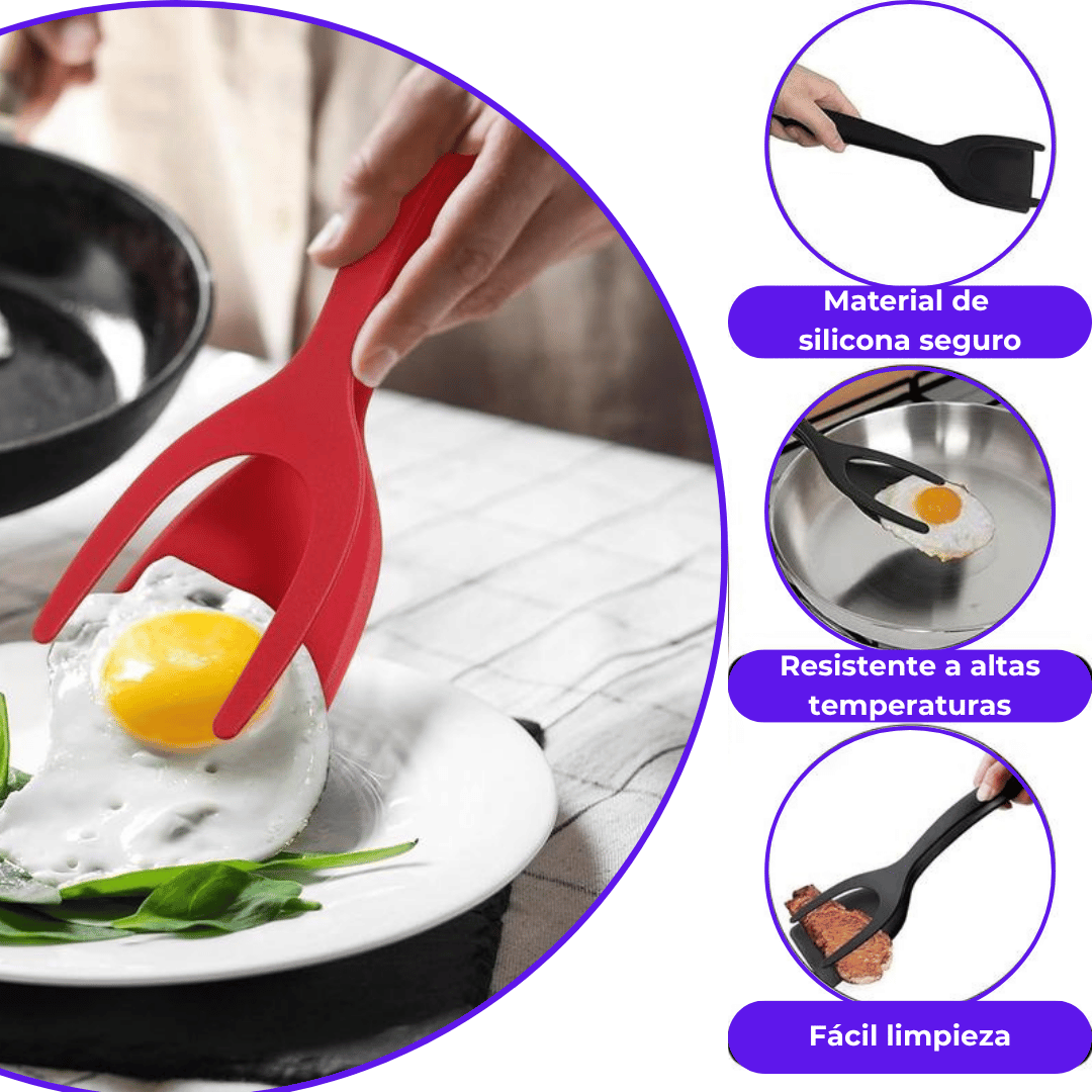 Espatula pinza huevos y fritos