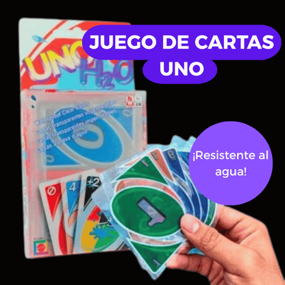 Cartas Uno H2O Sumergibles en Agua
