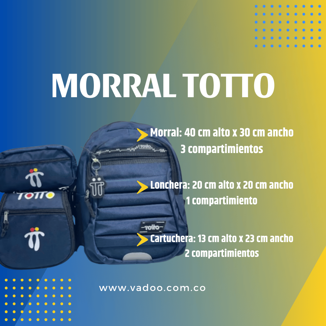 Morral Totto Pack X3
