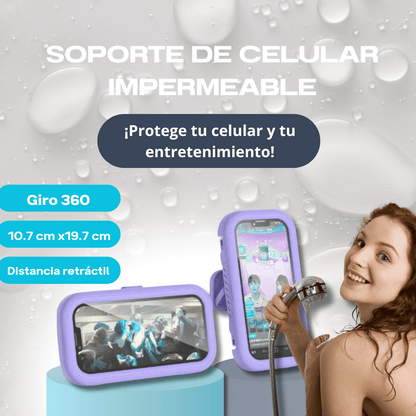 Soporte De Celular Impermeable Giro 360°