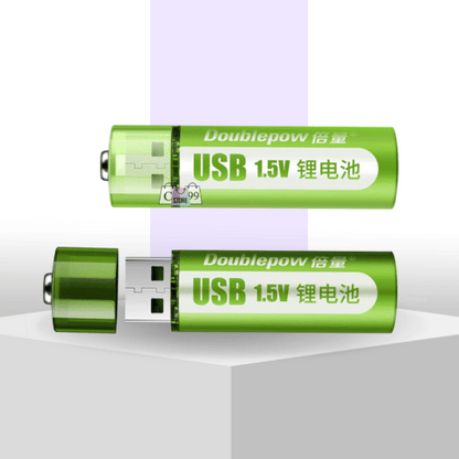 Pilas Doble AA Recargables Tipo USB