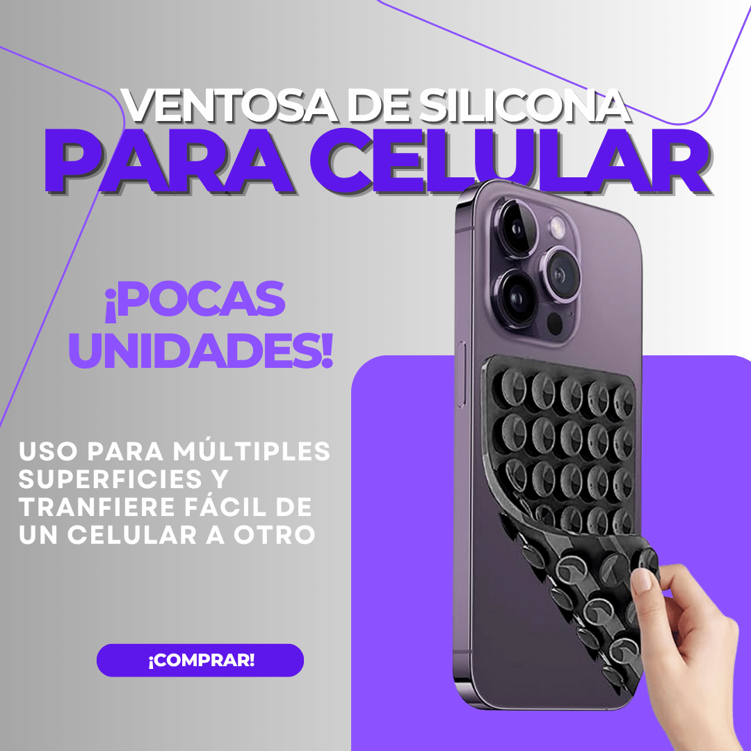 Soporte Celular de Silicona Doble