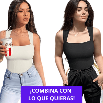 BODY SIN MANGA CON ESCOTE CUADRADO