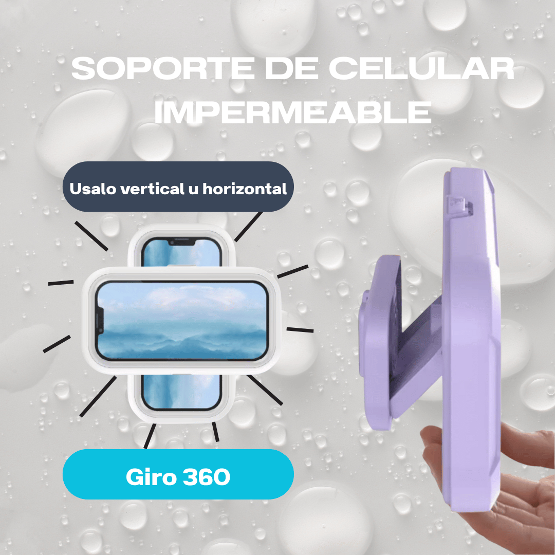Soporte De Celular Impermeable Giro 360°