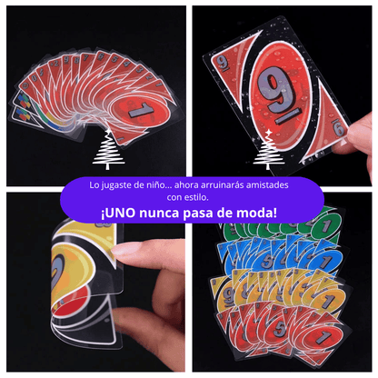 Cartas Uno H2O Sumergibles en Agua