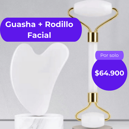 Guasha + Rodillo Facial