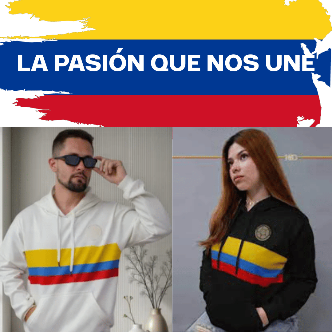 Buzo Colombia - Bandera Colombia con logos bordados - 🎁Solo por hoy 50% OFF