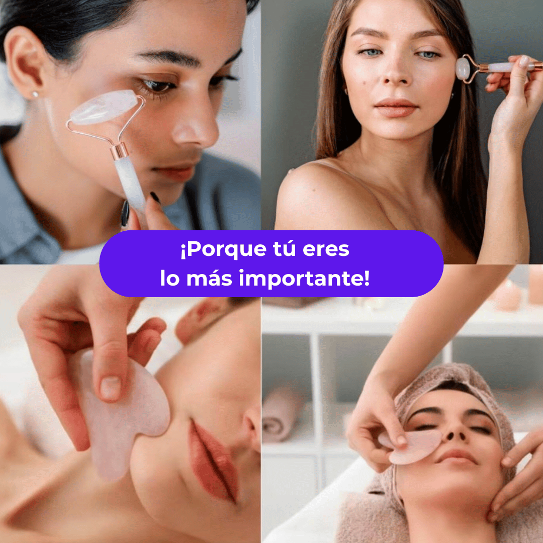 Guasha + Rodillo Facial