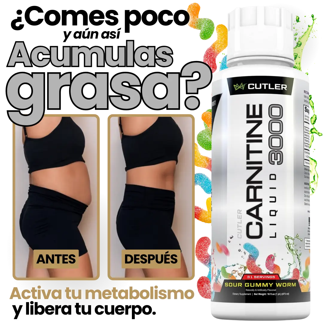 Carnitina 3000 - Te ayuda a quemar la grasa corporal - 🎁50% OFF