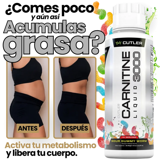 Carnitina 3000 - Te ayuda a quemar la grasa corporal - 🎁50% OFF