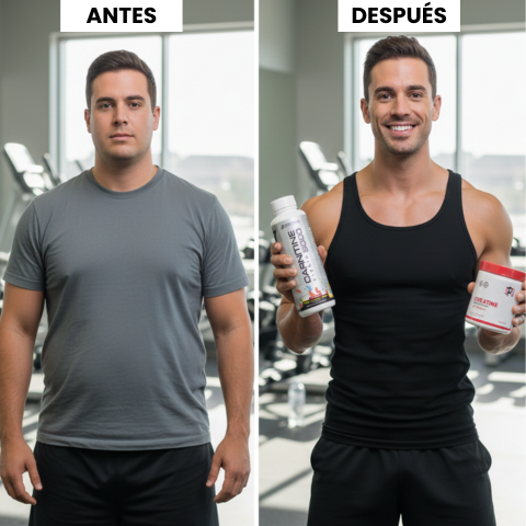 Carnitina Líquida + Creatina en Polvo – Reduce Grasa y Potencia Tu Músculo 🏋️‍♂️🔥 – 🎁Solo por Hoy 50% OFF