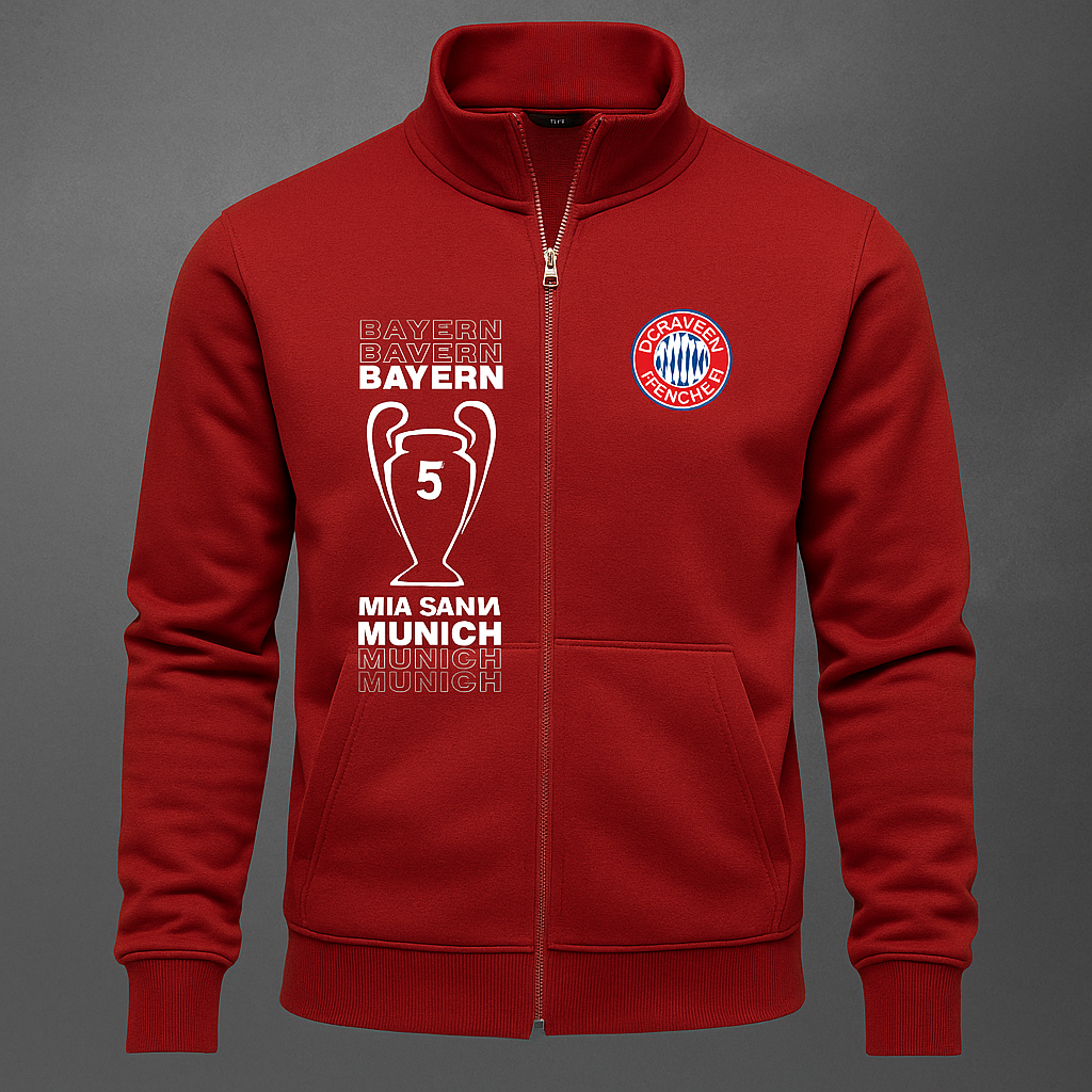 Buzo Cuello Alto Bayer Munich - Logos Bordados - 🎁Solo por hoy 50% Off