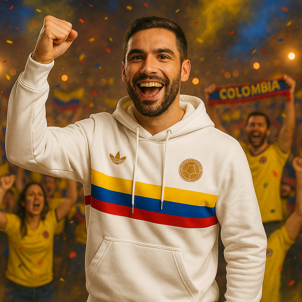 Buzo Colombia - Bandera Colombia con logos bordados - 🎁Solo por hoy 50% OFF