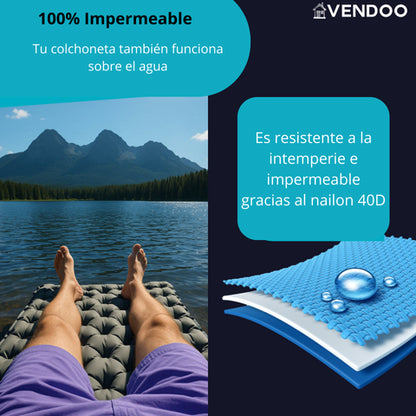 Colchoneta Camping Autoinflable Ligera