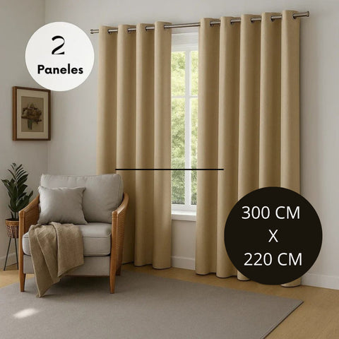 Cortina Blackout X2 unidades Anti Luz