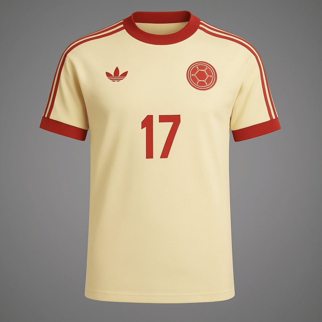 Camiseta Retro Colombia Estampada