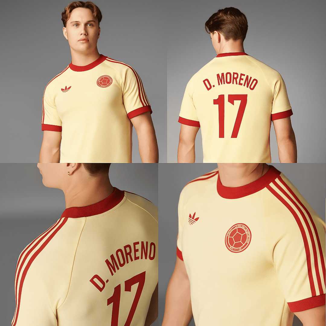 Camiseta Retro Colombia Estampada