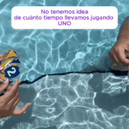 Cartas Uno H2O Sumergibles en Agua