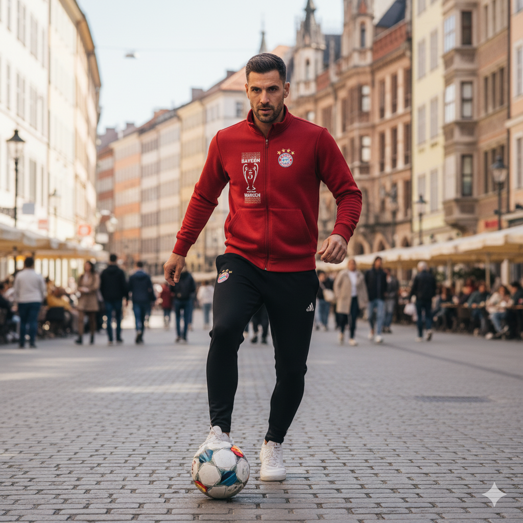 Buzo Cuello Alto Bayer Munich - Logos Bordados - 🎁Solo por hoy 50% Off