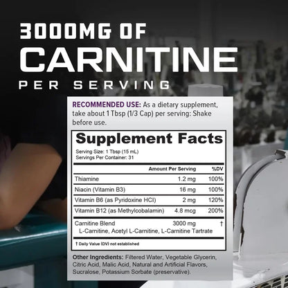 Carnitina 3000 - Te ayuda a quemar la grasa corporal - 🎁50% OFF