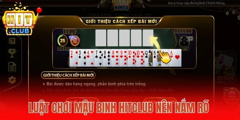 Luật chơi Mậu binh Hitclub nên nắm rõ